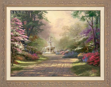 Fountain of Blessings, by Thomas Kinkade Studios