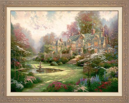 Gardens Beyond Spring Gate, by Thomas Kinkade