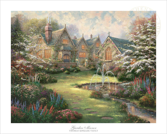 Garden Manor - Limited Edition Art, by Thomas Kinkade