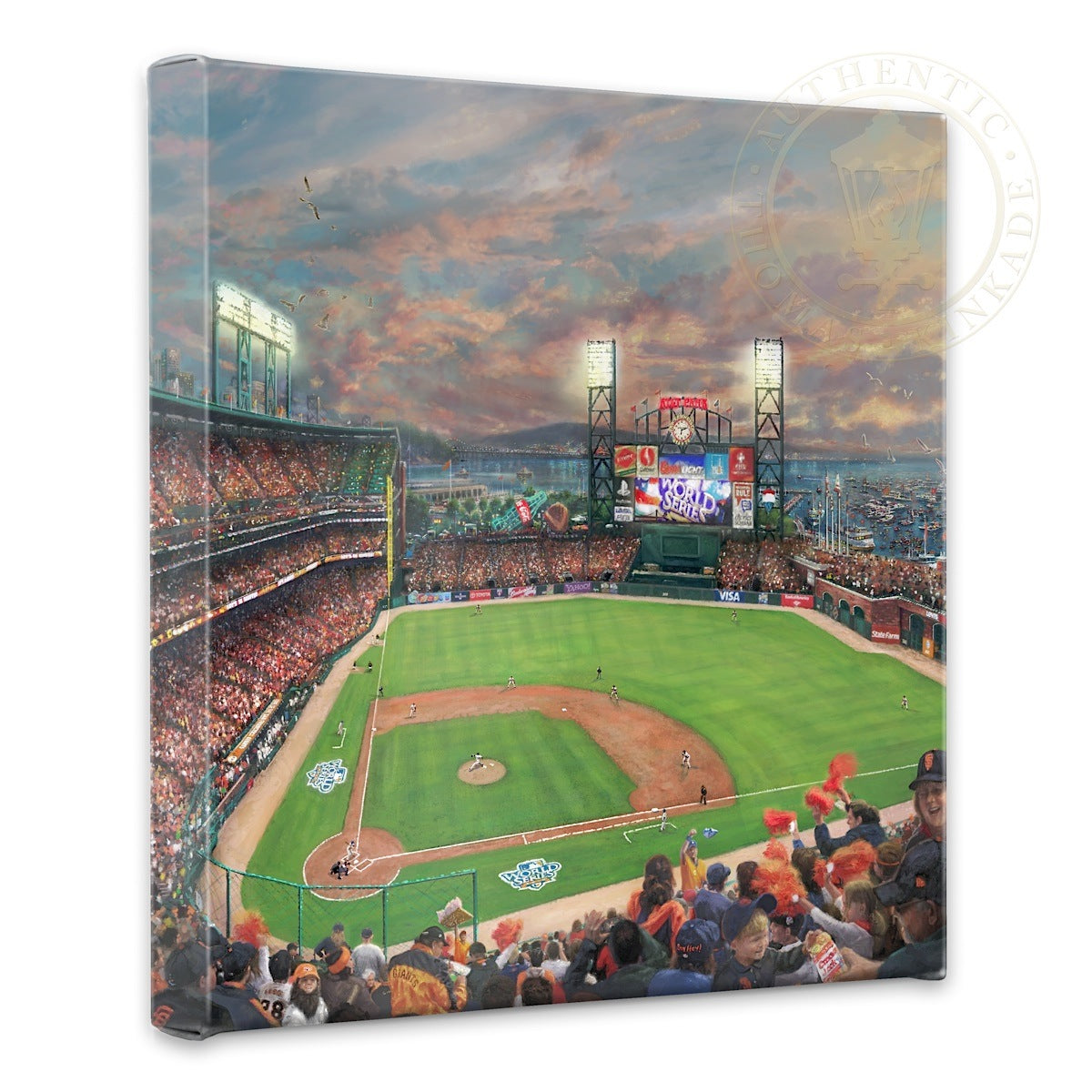 San Francisco Giants, It's Our Time - 14" x 14" Gallery Wrapped Canvas