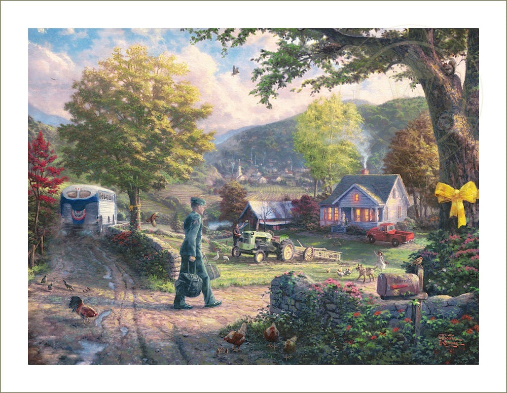 Homecoming Hero, by Thomas Kinkade