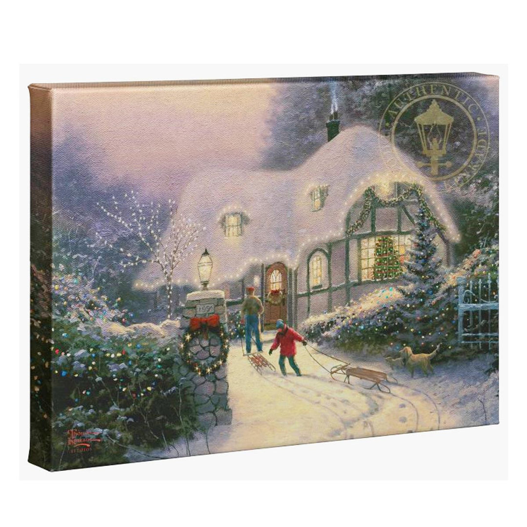 thomas kinkade christmas cottage homecoming