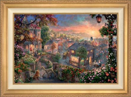 Lady and the Tramp, by Thomas Kinkade Studios