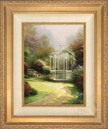 Lilac Gazebo, by Thomas Kinkade