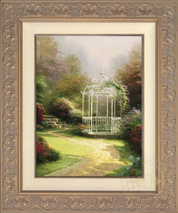 Lilac Gazebo, by Thomas Kinkade