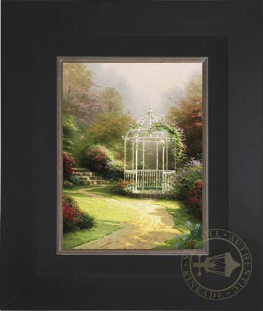 Lilac Gazebo, by Thomas Kinkade