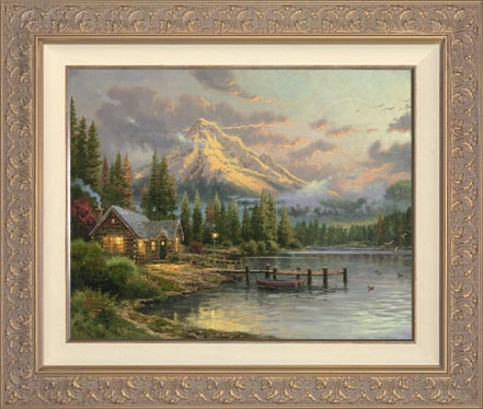 Lakeside Hideaway, by Thomas Kinkade