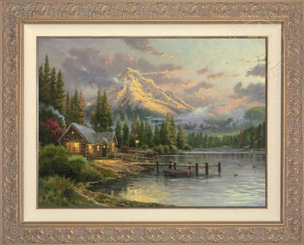 Lakeside Hideaway, by Thomas Kinkade