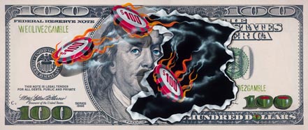 michael godard $100 we olive to gamble