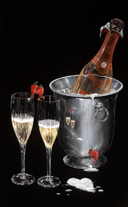 michael godard champagne kiss