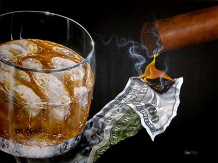 michael godard money to burn
