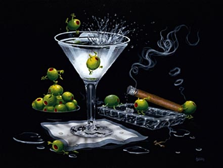 michael godard olive party ii