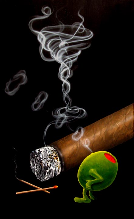 michael godard smoking martini