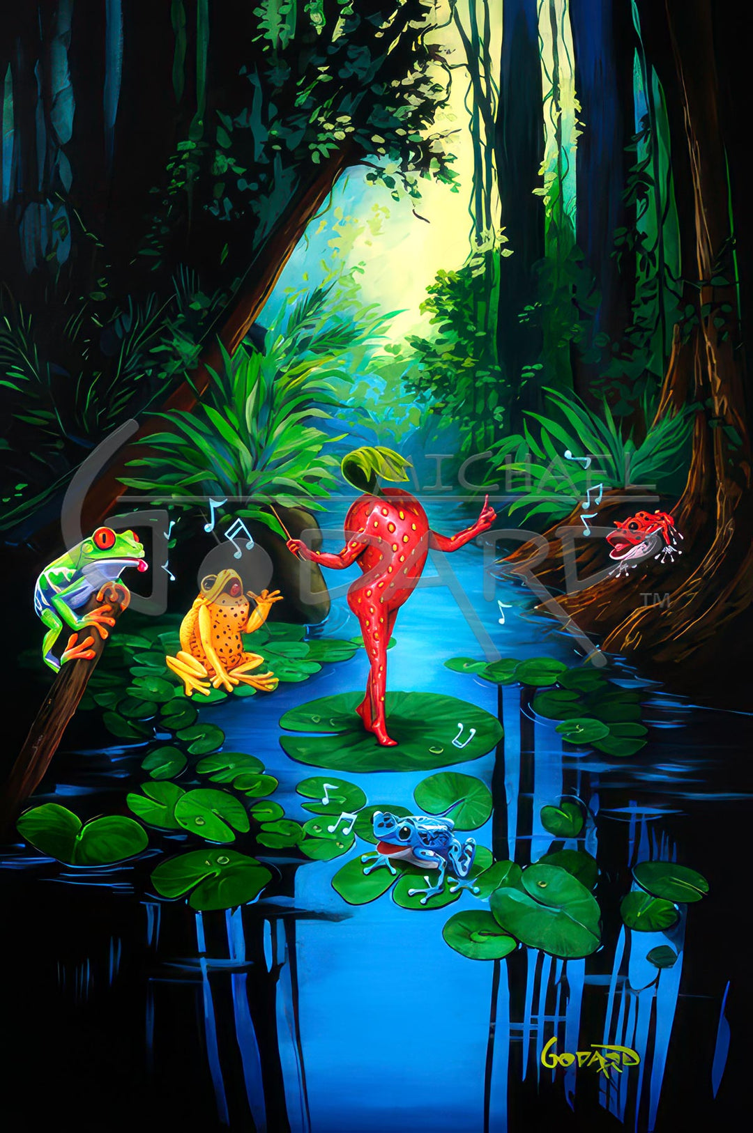 michael godard symphony of frogs
