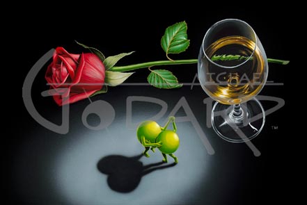 White Wine Tango, by Michael Godard
