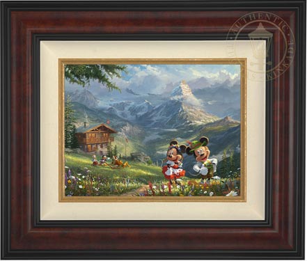 Mickey and Minnie in the Alps, by Thomas Kinkade Studios