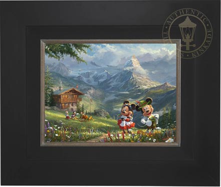 Mickey and Minnie in the Alps, by Thomas Kinkade Studios