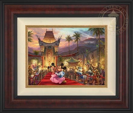 Mickey and Minnie in Hollywood, by Thomas Kinkade Studios