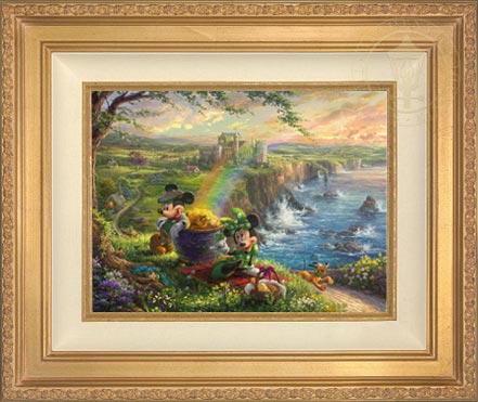 Mickey and Minnie in Ireland, by Thomas Kinkade Studios