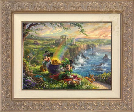 Mickey and Minnie in Ireland, by Thomas Kinkade Studios
