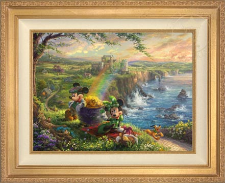 Mickey and Minnie in Ireland, by Thomas Kinkade Studios