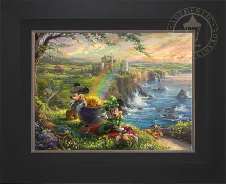Mickey and Minnie in Ireland, by Thomas Kinkade Studios