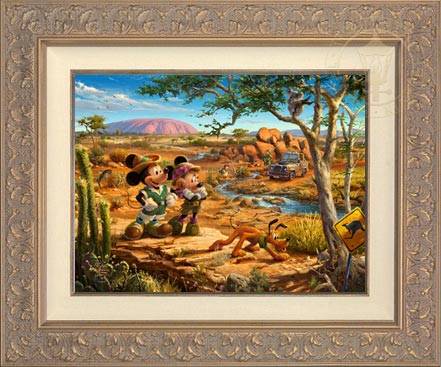 Mickey and Minnie in the Outback, by Thomas Kinkade Studios
