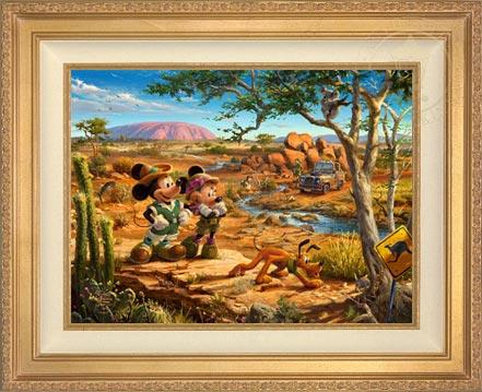 Mickey and Minnie in the Outback, by Thomas Kinkade Studios