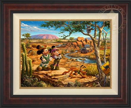 Mickey and Minnie in the Outback, by Thomas Kinkade Studios