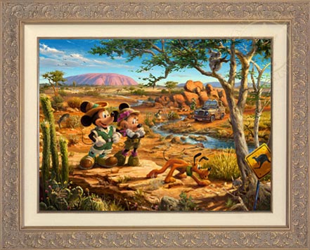 Mickey and Minnie in the Outback, by Thomas Kinkade Studios