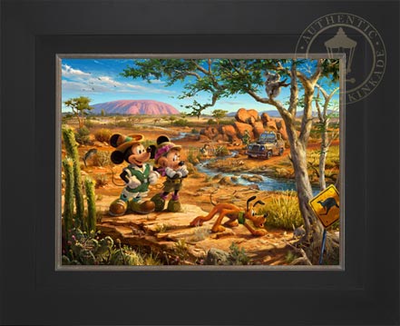 Mickey and Minnie in the Outback, by Thomas Kinkade Studios
