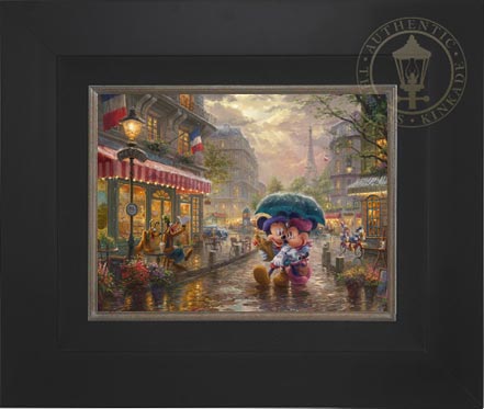 Mickey and Minnie in Paris, by Thomas Kinkade Studios