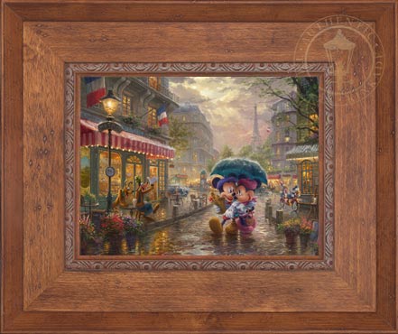 Mickey and Minnie in Paris, by Thomas Kinkade Studios