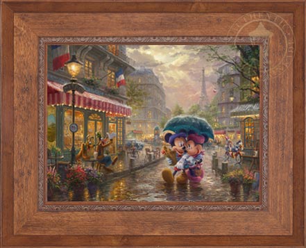 Mickey and Minnie in Paris, by Thomas Kinkade Studios