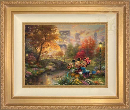 Mickey and Minnie - Sweetheart Central Park, by Thomas Kinkade Studios