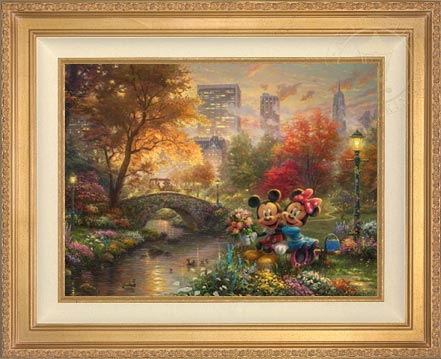 Mickey and Minnie - Sweetheart Central Park, by Thomas Kinkade Studios