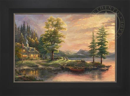 Morning Light Lake - Limited Edition Art, by Thomas Kinkade