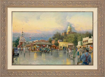 Main Street Courthouse, by Thomas Kinkade