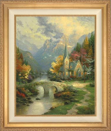 Mountain Chapel, The, by Thomas Kinkade
