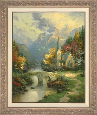 Mountain Chapel, The, by Thomas Kinkade