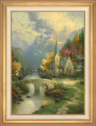 Mountain Chapel, The, by Thomas Kinkade