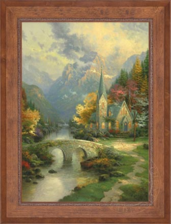 Mountain Chapel, The, by Thomas Kinkade