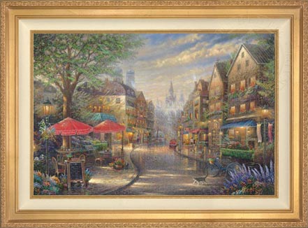 Munich Café, by Thomas Kinkade Studios