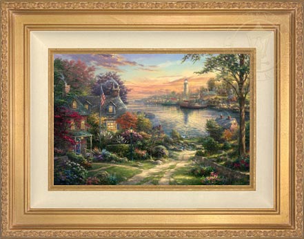New England Harbor, by Thomas Kinkade Studios