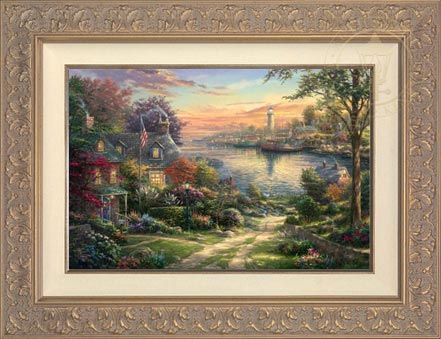 New England Harbor, by Thomas Kinkade Studios