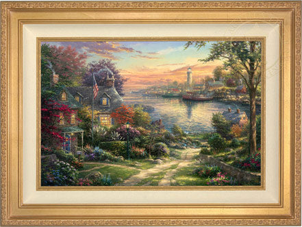 New England Harbor, by Thomas Kinkade Studios