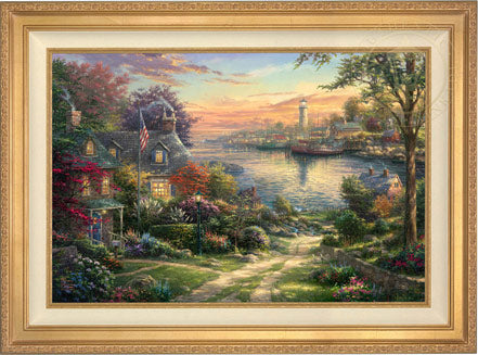 New England Harbor, by Thomas Kinkade Studios