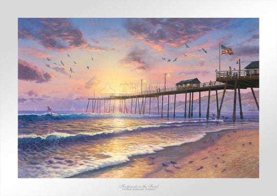Footprints in the Sand, by Thomas Kinkade