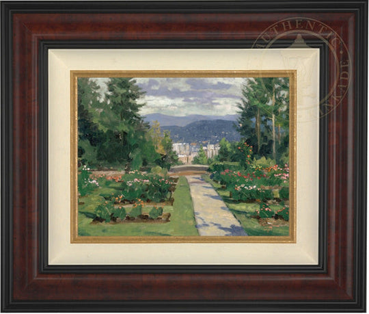 Rose Garden, Portland, by Thomas Kinkade