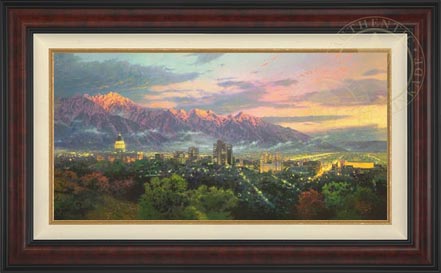 Salt Lake, City of Lights, by Thomas Kinkade
